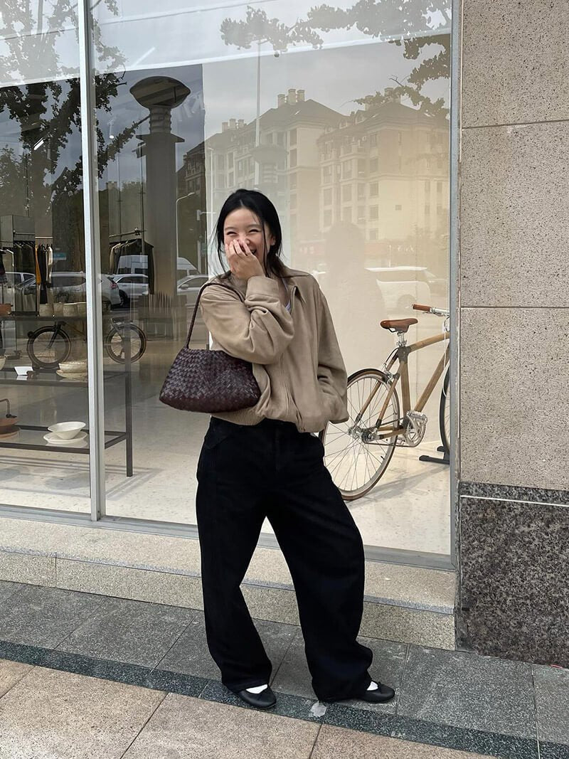 Borsa piccola Marissa in pelle vegana intrecciata