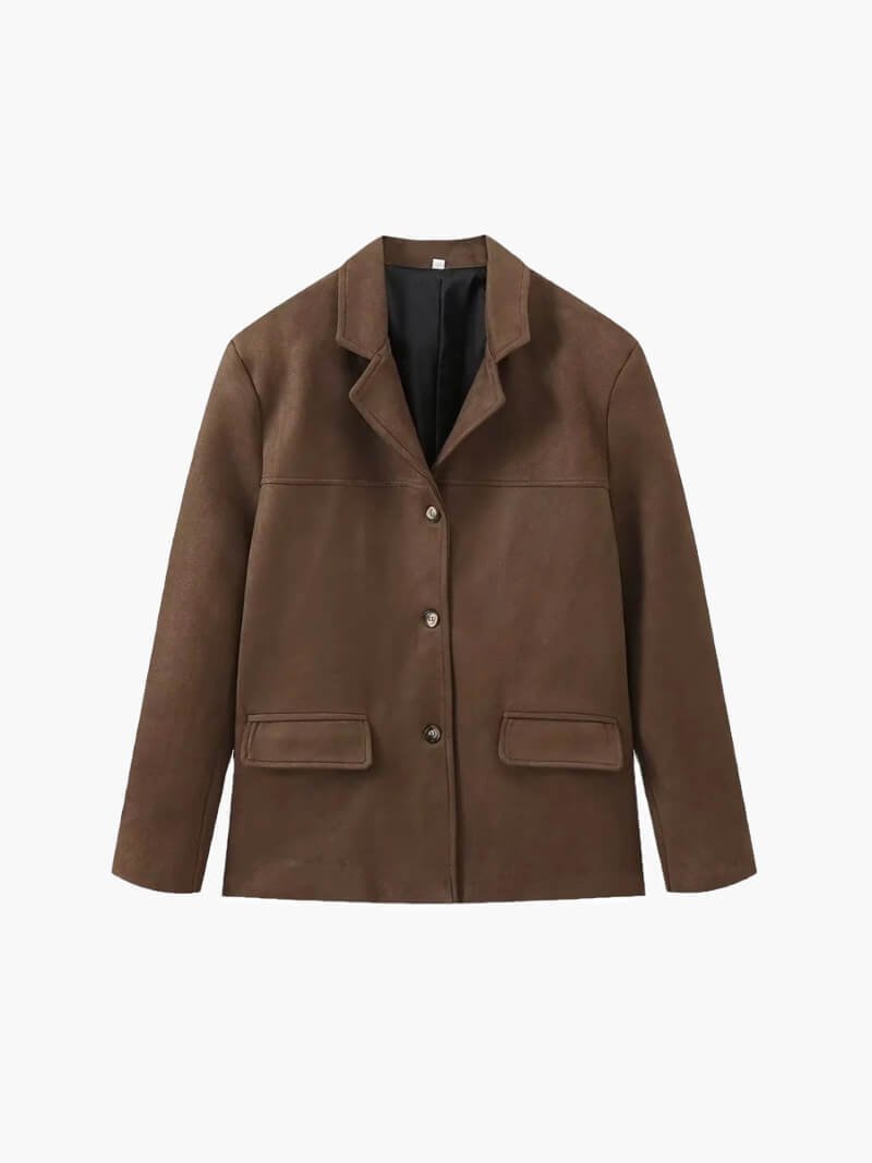 Giacca in finto camoscio Matilda