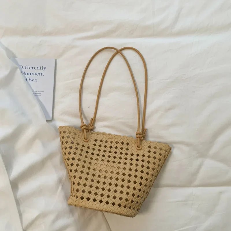 Borsa a secchiello intrecciata Matilde