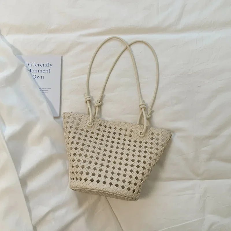 Borsa a secchiello intrecciata Matilde