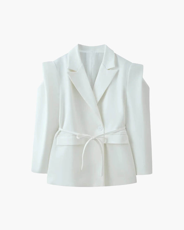 Blazer Megan con cintura frontale