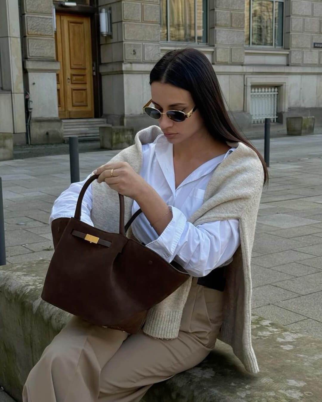 Borsa Melanie in suede