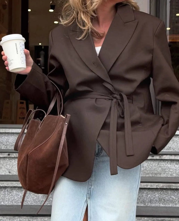 Blazer con allacciatura Mia