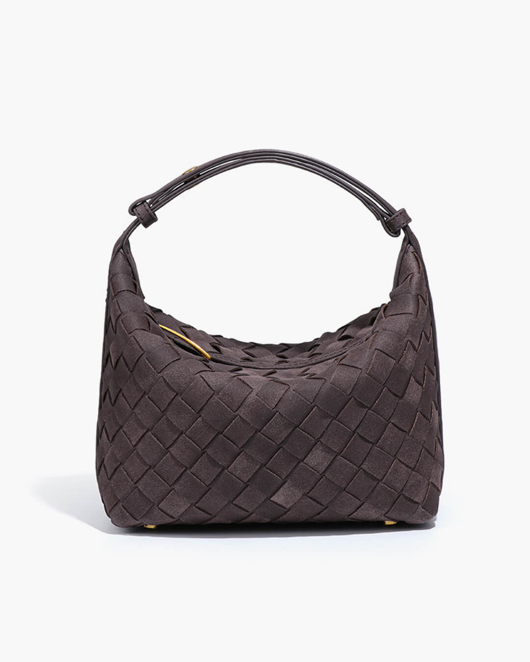 Borsa intrecciata in pelle scamosciata Mica