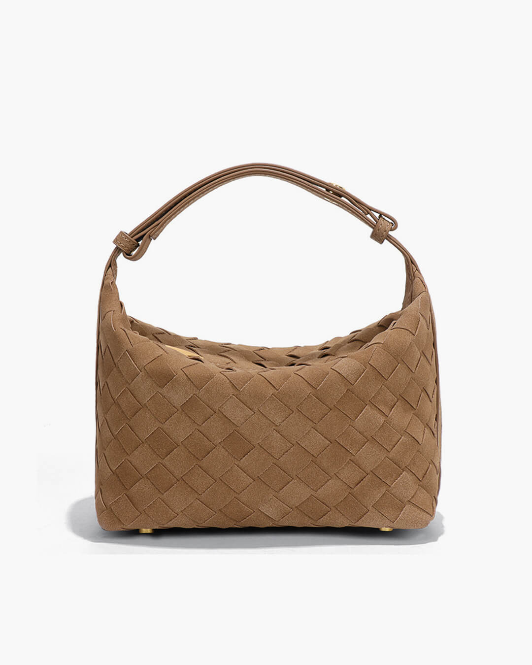 Borsa intrecciata in pelle scamosciata Mica