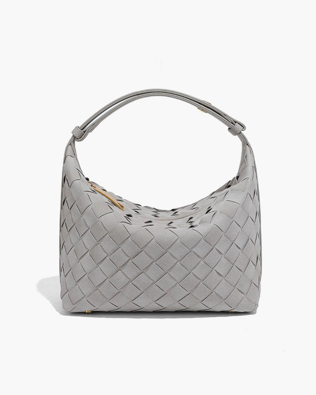 Borsa intrecciata in pelle scamosciata Mica