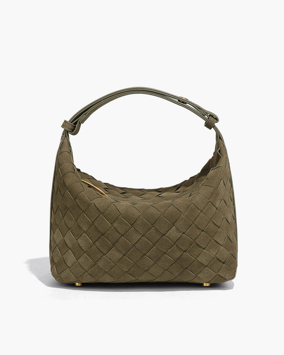 Borsa intrecciata in pelle scamosciata Mica