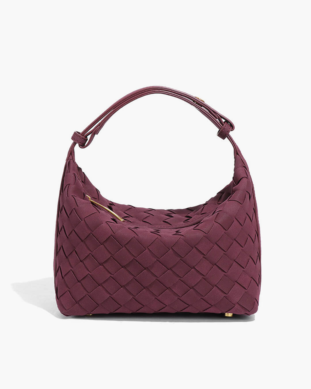 Borsa intrecciata in pelle scamosciata Mica