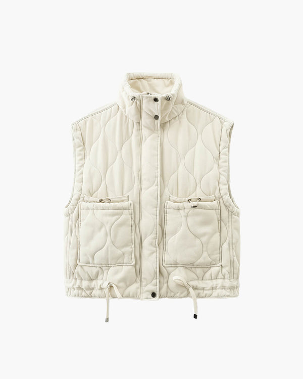 Gilet con colletto rialzato e tasche Micah