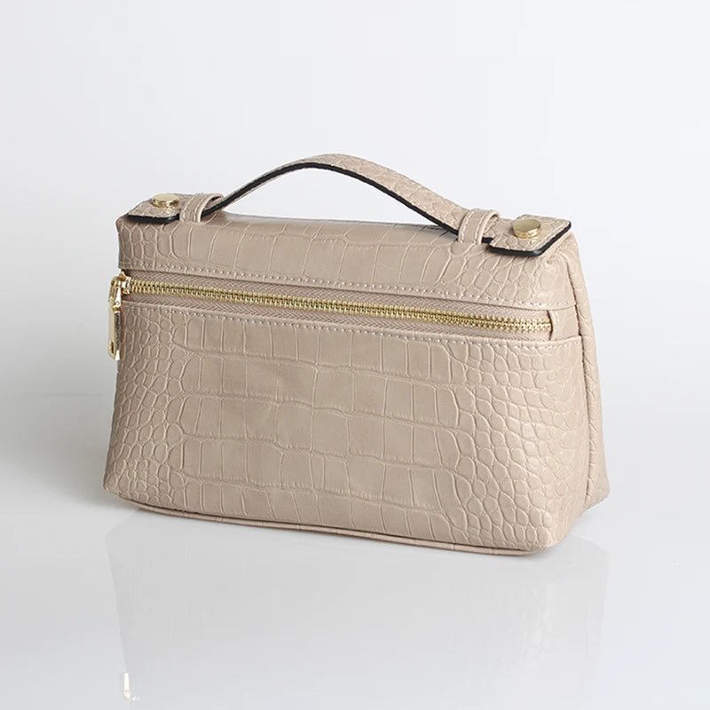 Pochette Minerva con motivo coccodrillo