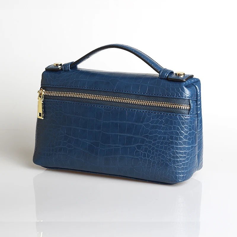 Pochette Minerva con motivo coccodrillo