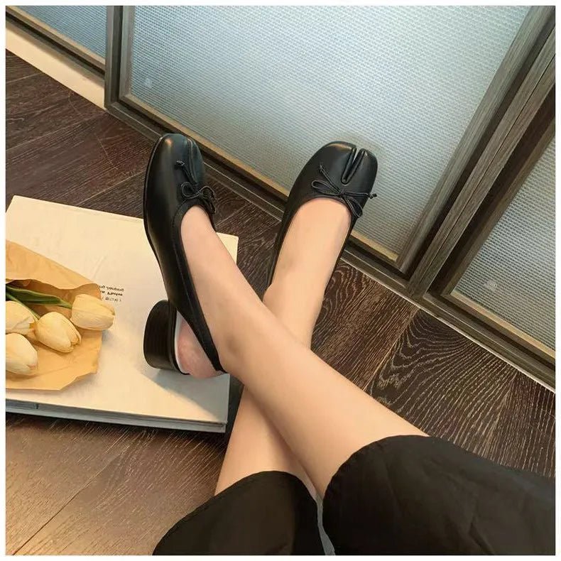 Décolleté Mary Jane da ballerina Miriam con punta divisa