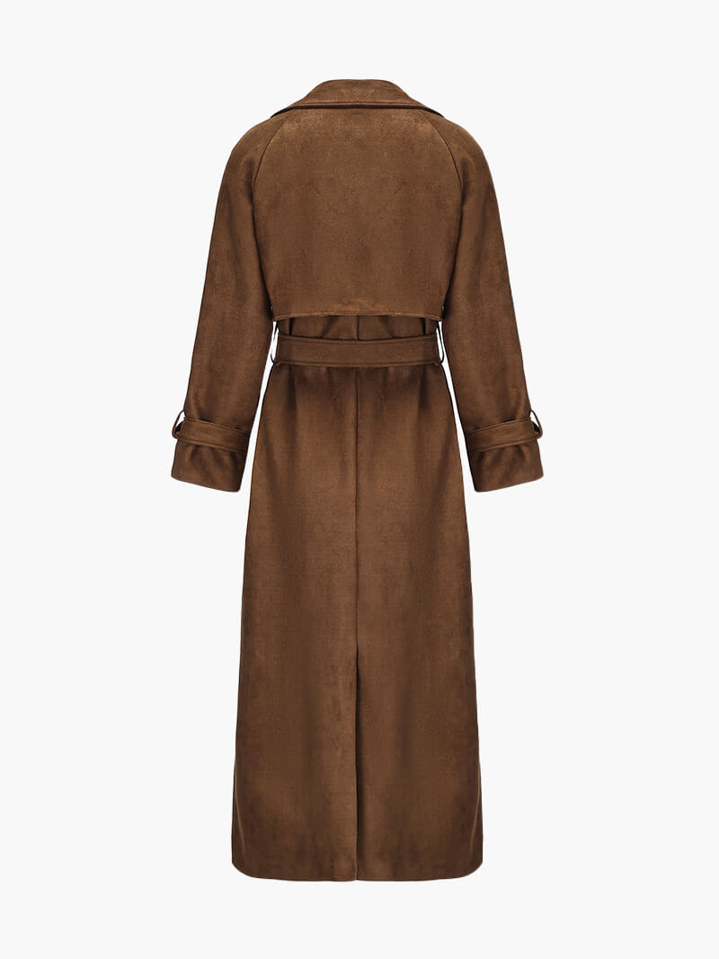 Trench coat in finto camoscio Molly