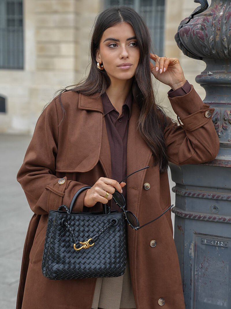 Trench coat in finto camoscio Molly