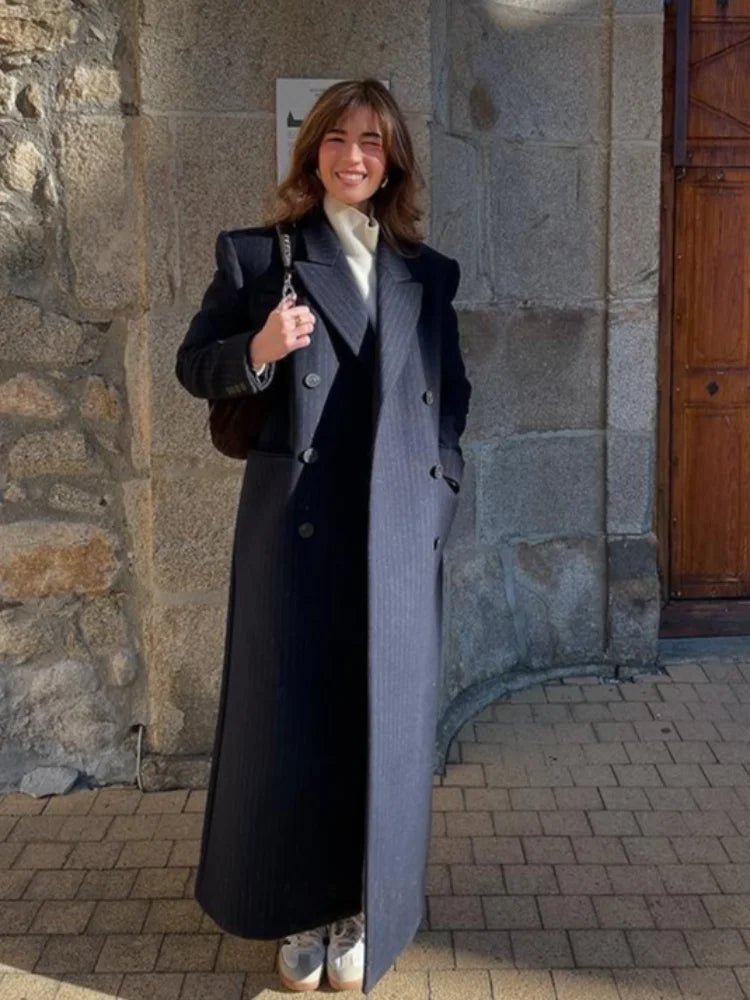 Cappotto lungo doppiopetto Monica