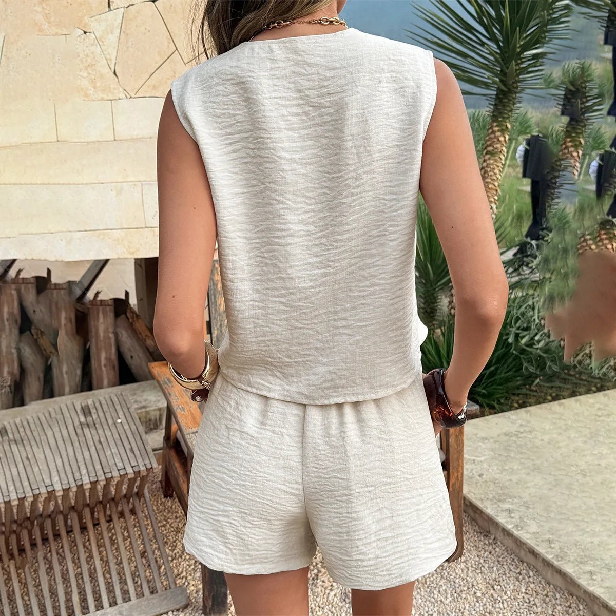 Nia - Completo da casa smanicato a due pezzi