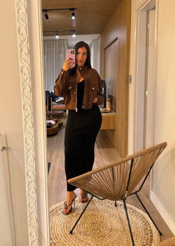 Nicole Faux Suede Jacket
