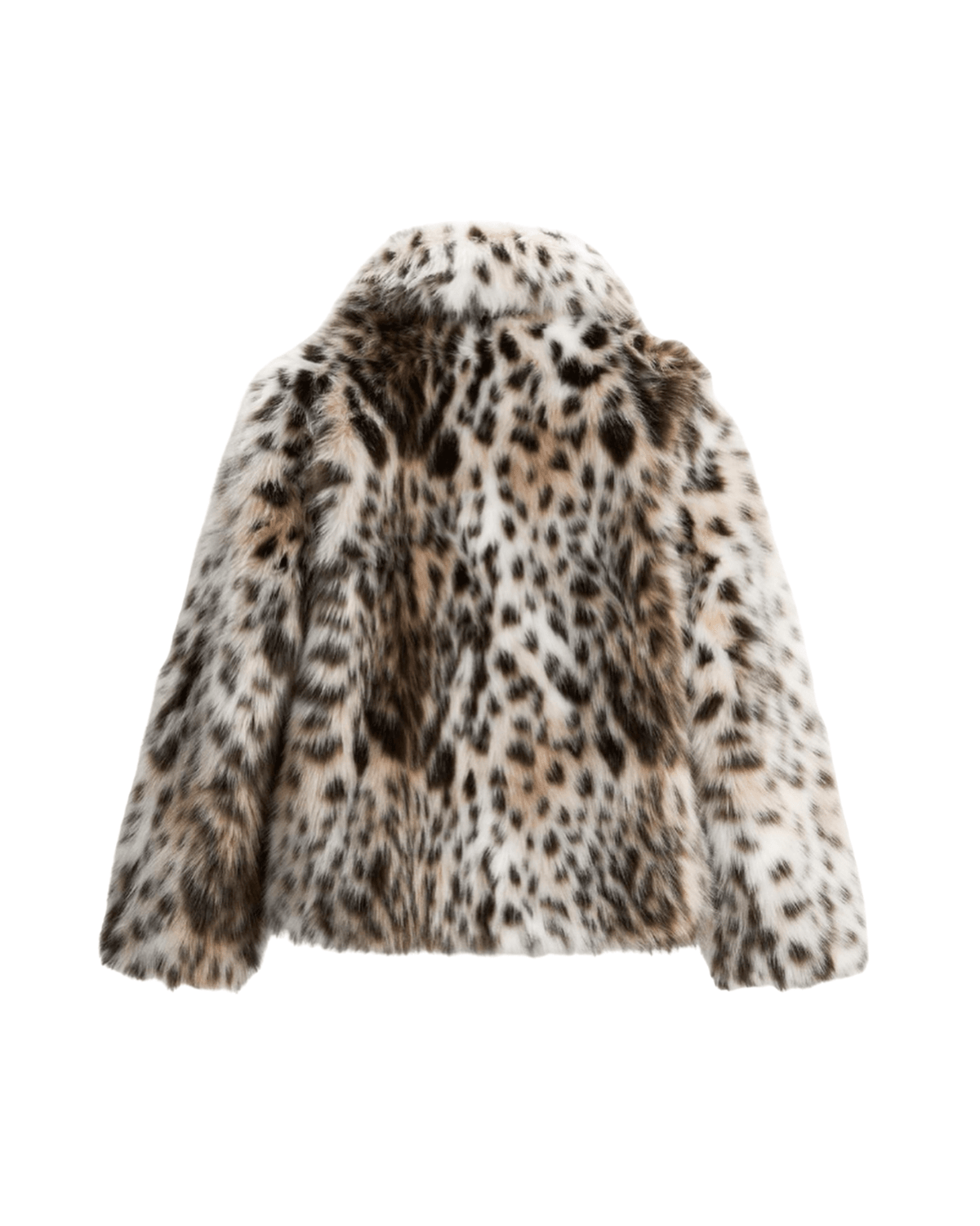 Cappotto in pelliccia sintetica leopardata Nora