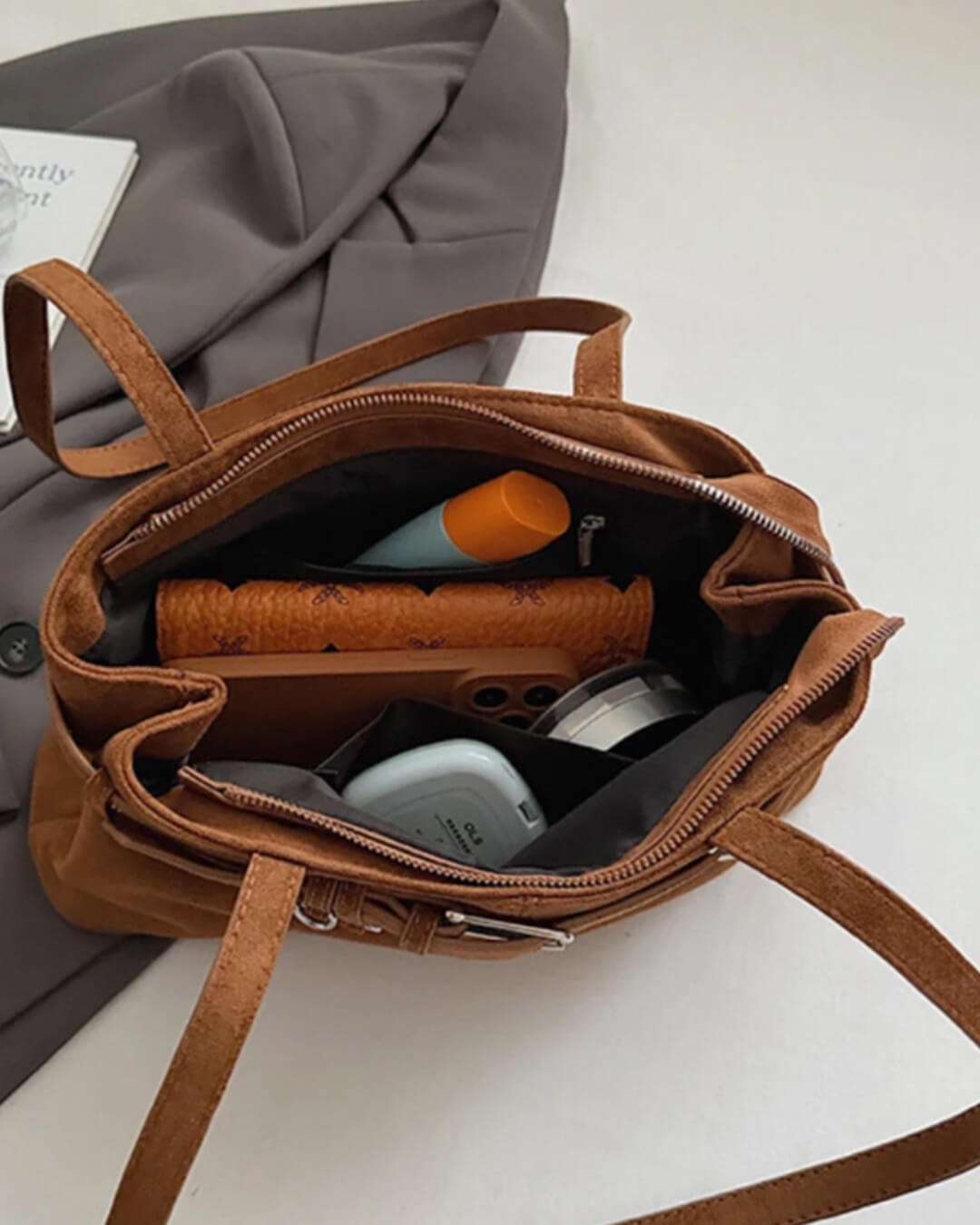Borsa in camoscio vegano Nora