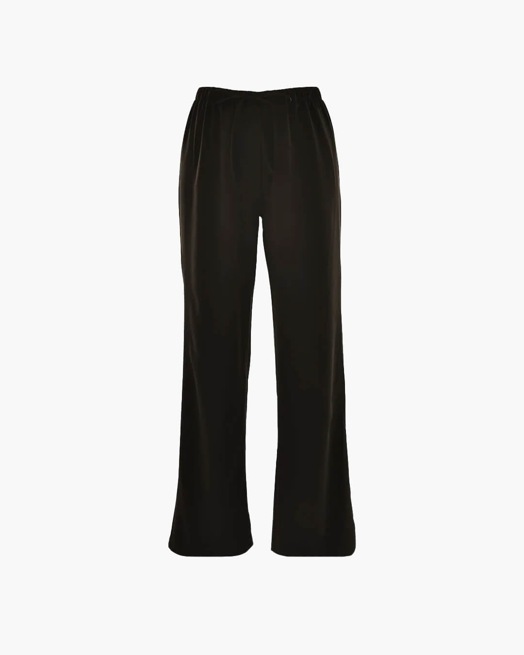 Pantaloni Norma in raso a vita alta e gamba larga