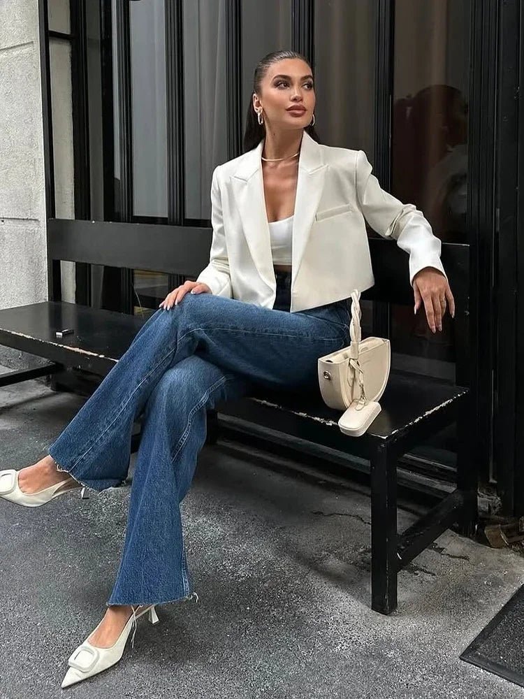 Giacca corta sartoriale imbottita Olga