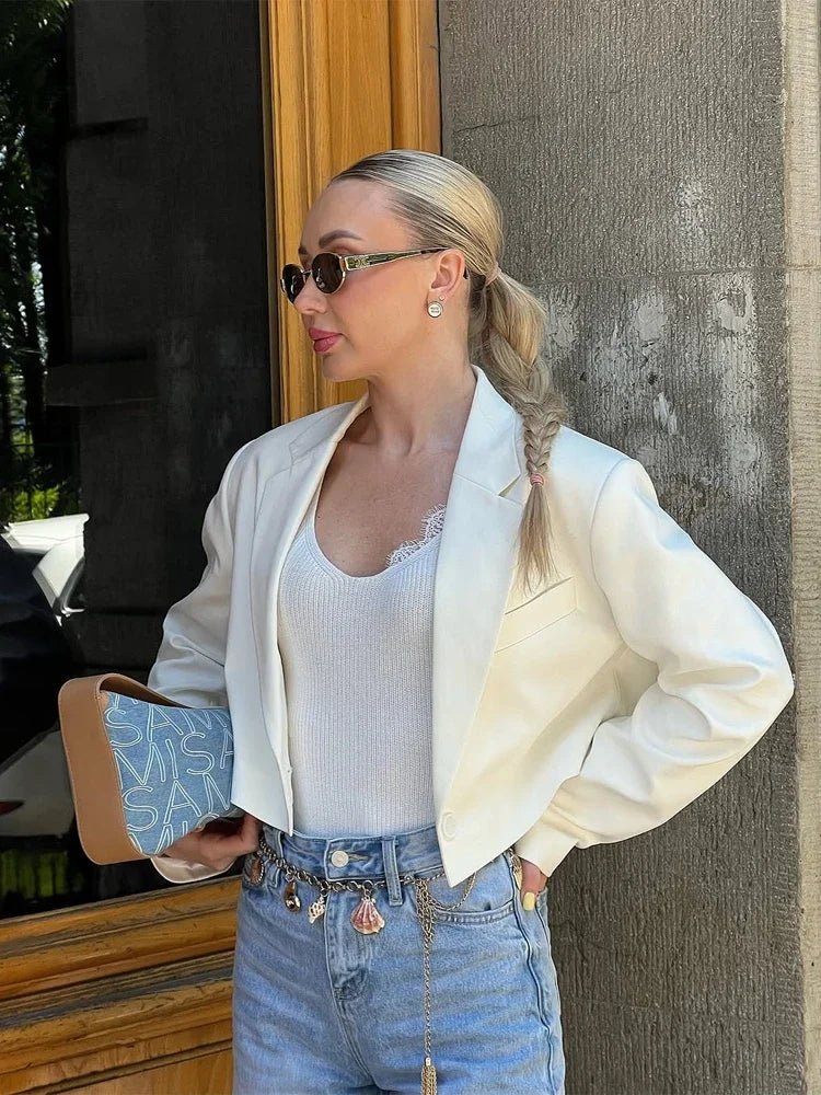 Giacca corta sartoriale imbottita Olga