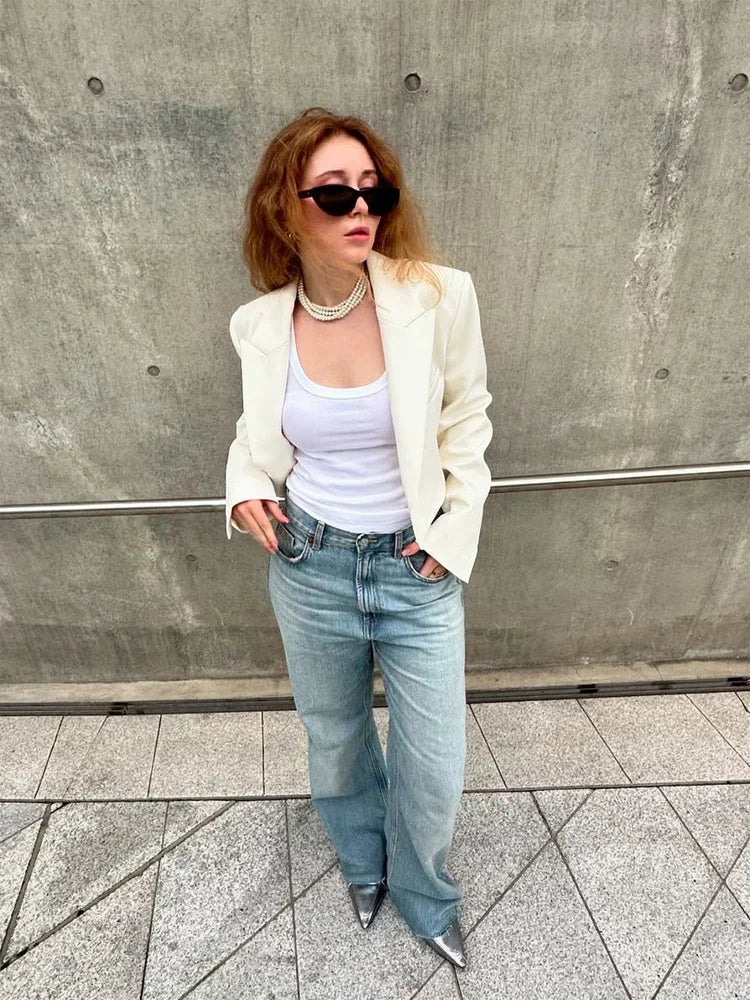 Giacca corta sartoriale imbottita Olga