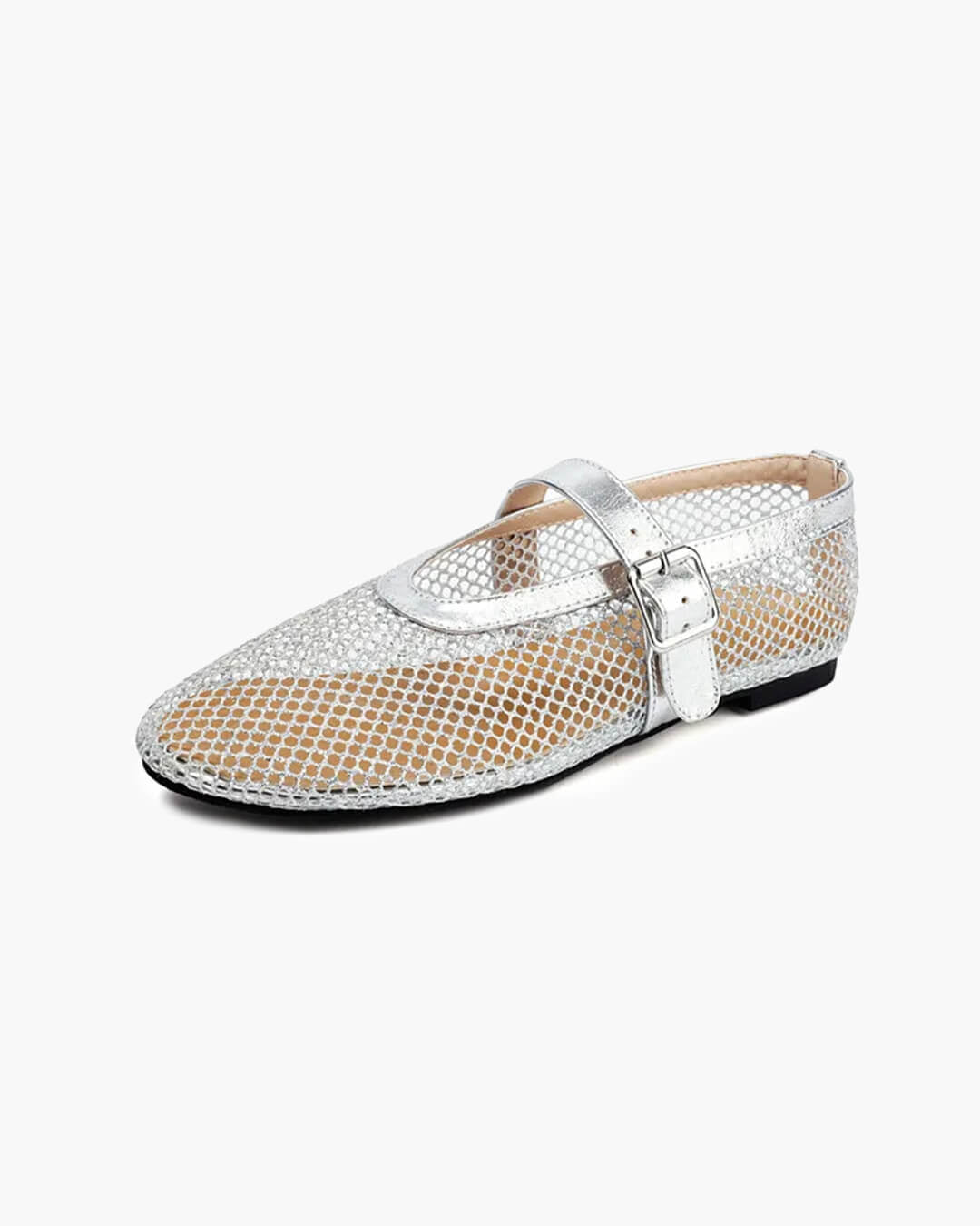 Ballerine in rete con fibbia Ondine