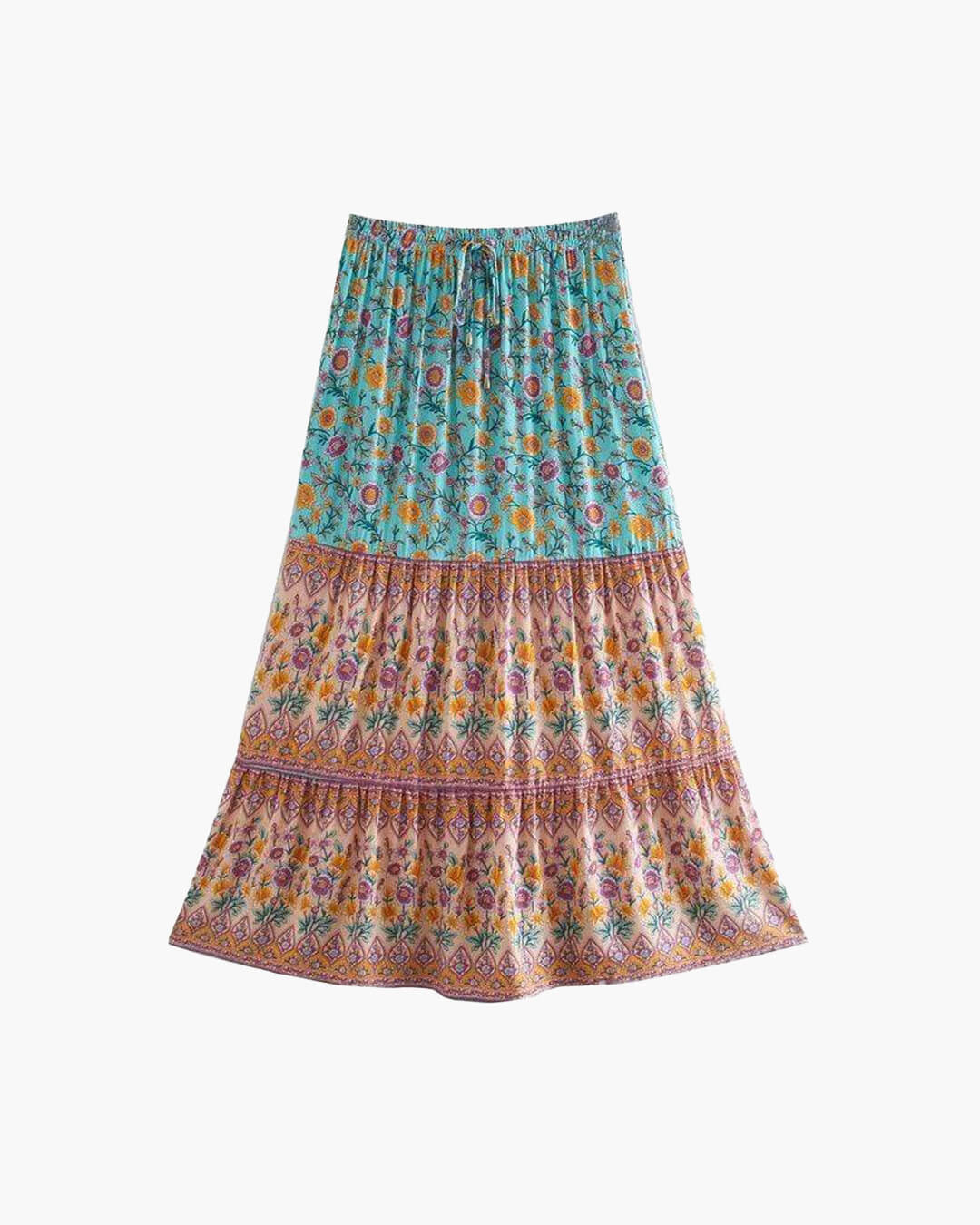 Gonna da spiaggia boho floreale Ottavia