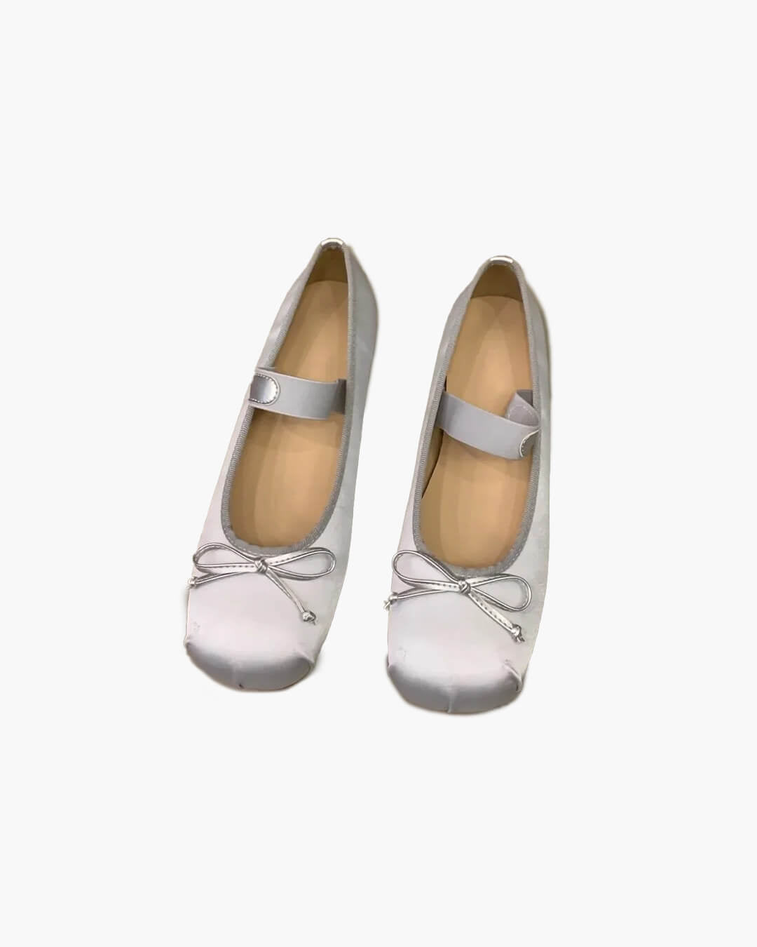 Ballerine Pamela in raso con fiocco