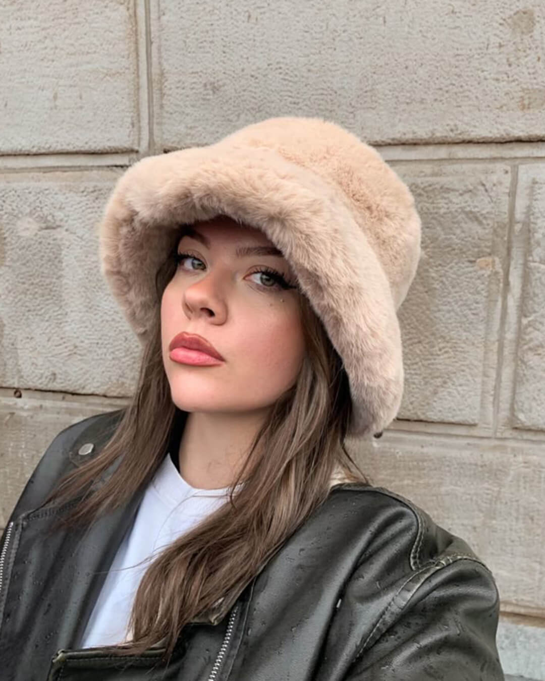 Cappello a secchiello peloso Pauleen