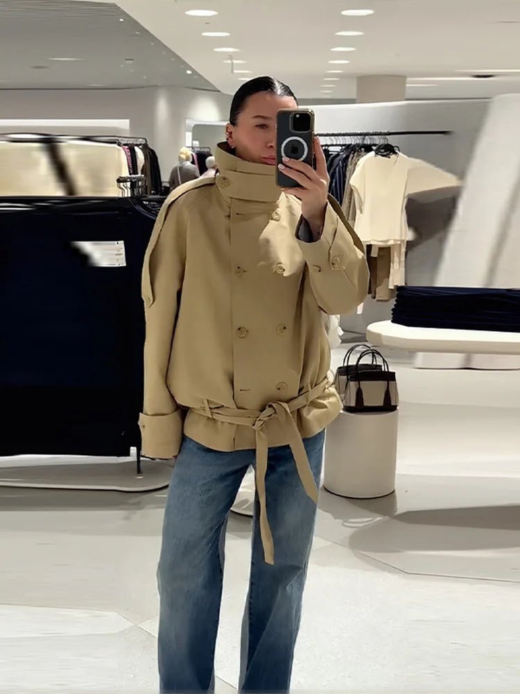 Trench corto con lacci Phoebe