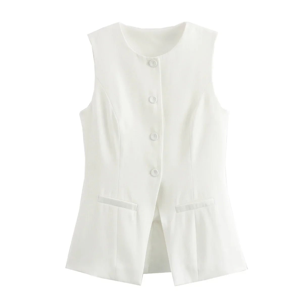 Top gilet Priya con bottoni