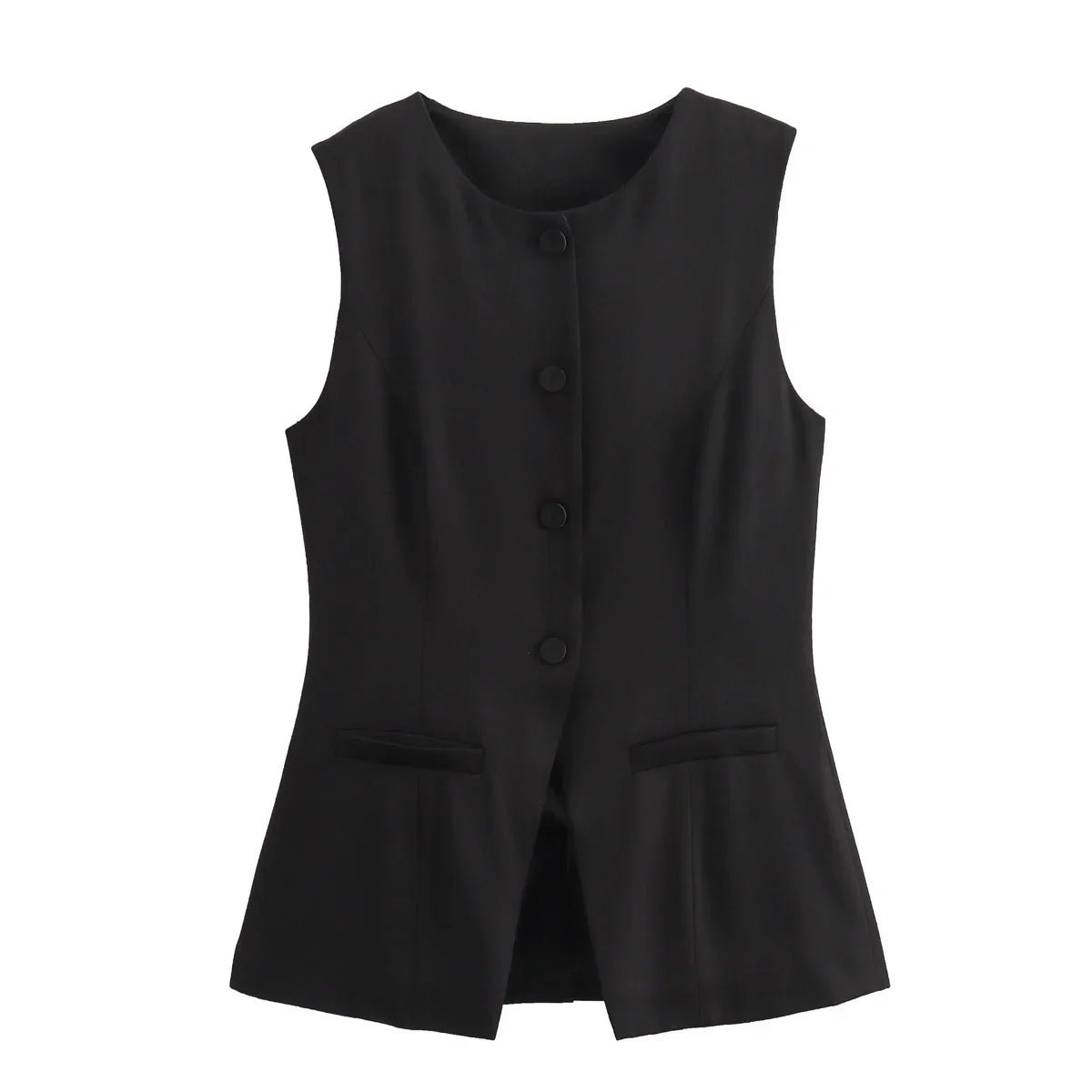 Top gilet Priya con bottoni
