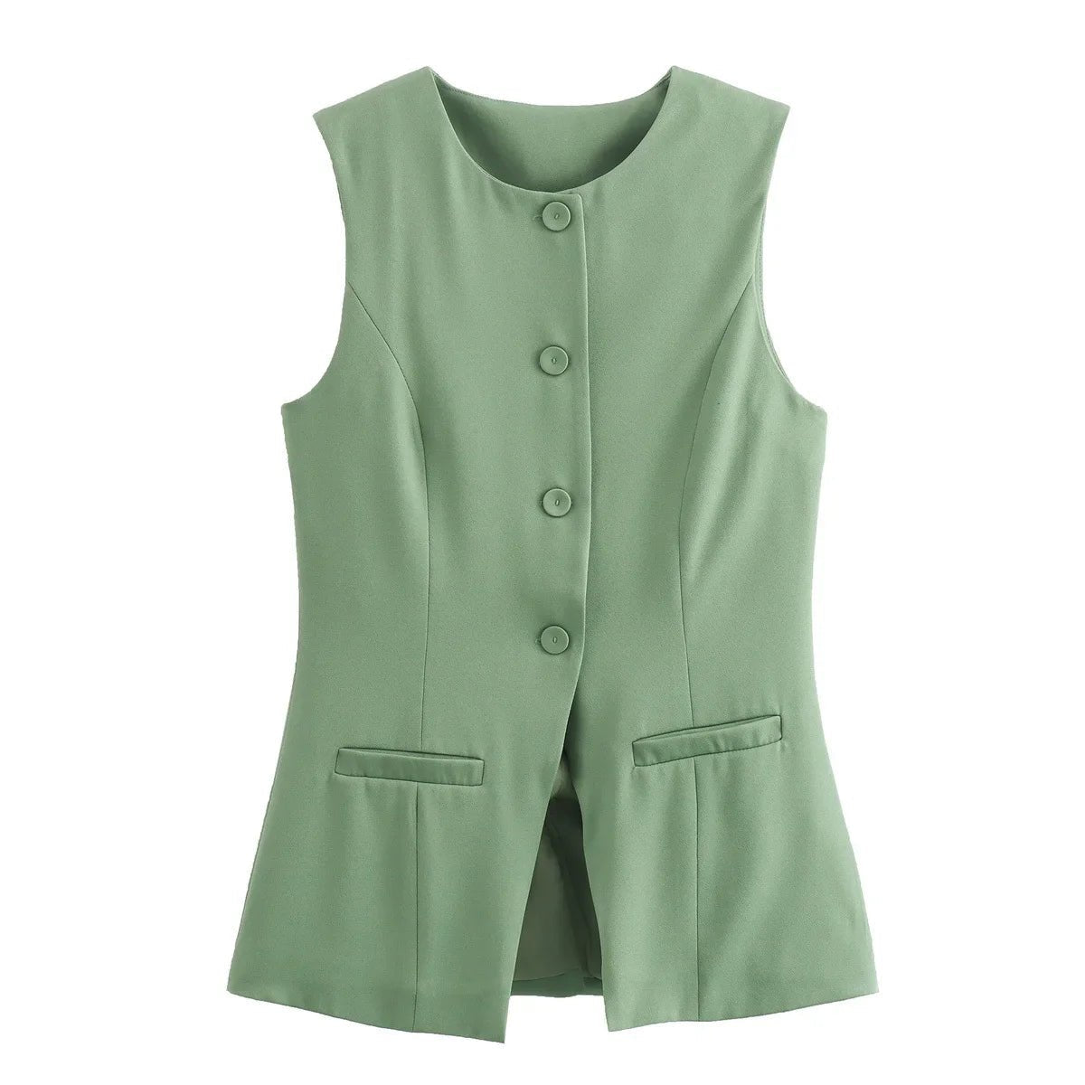 Top gilet Priya con bottoni