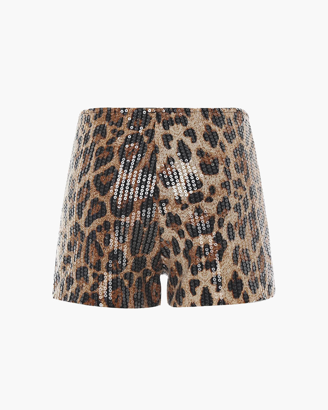 Shorts con paillettes leopardate Quennie