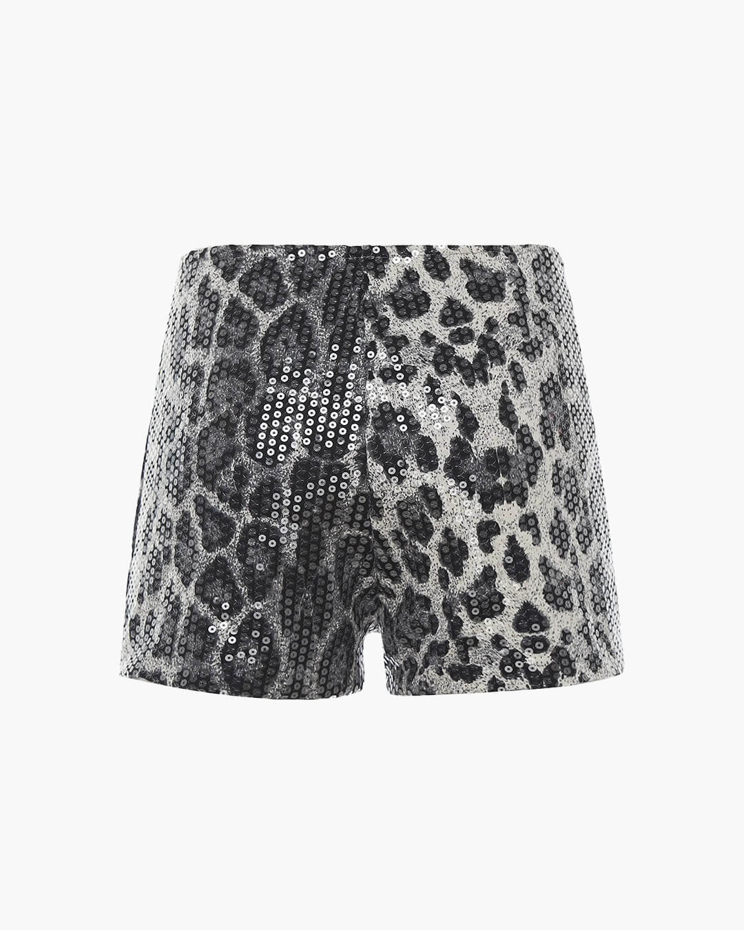 Shorts con paillettes leopardate Quennie