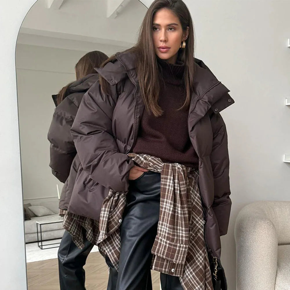 Parka oversize trapuntato