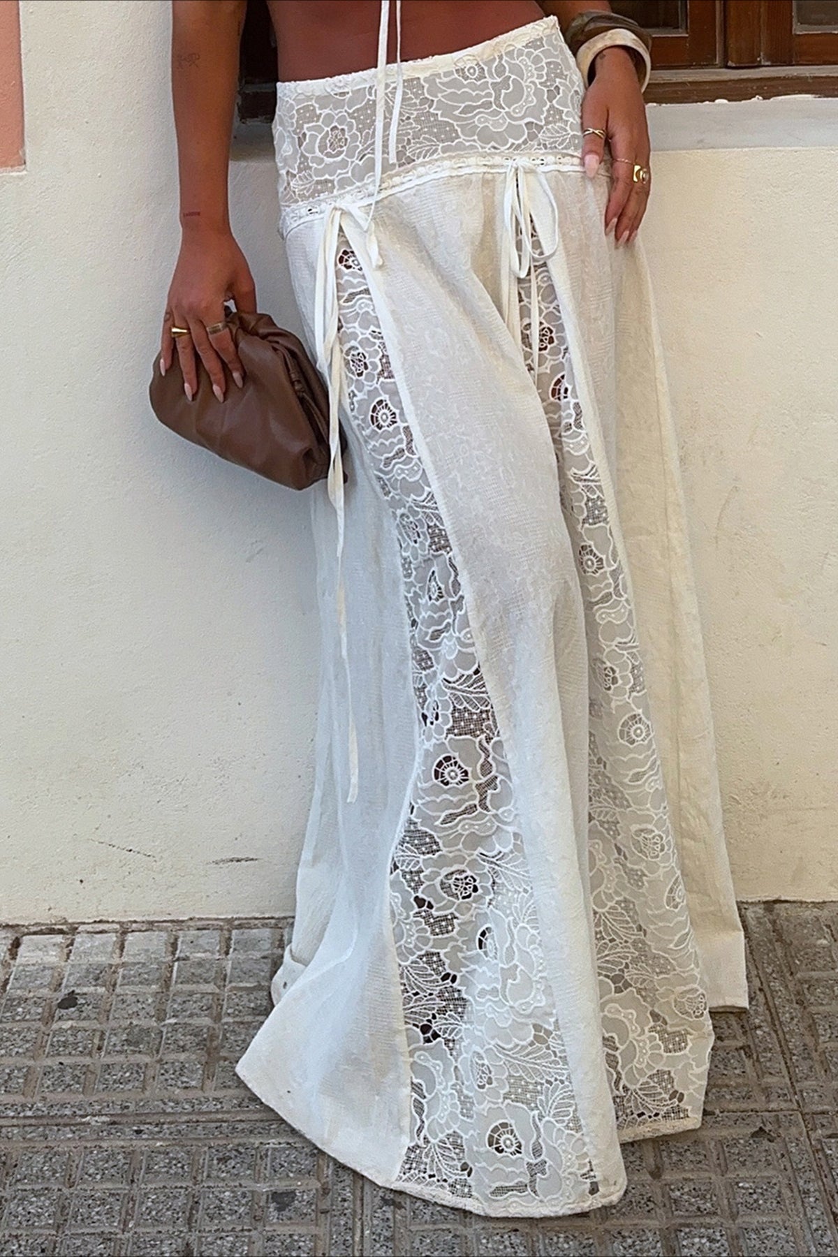 Gonna lunga in pizzo a vita bassa Quinn