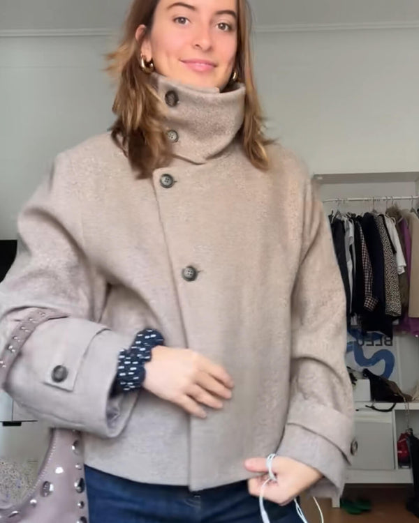 Giacca Ramona con collo a fascetta