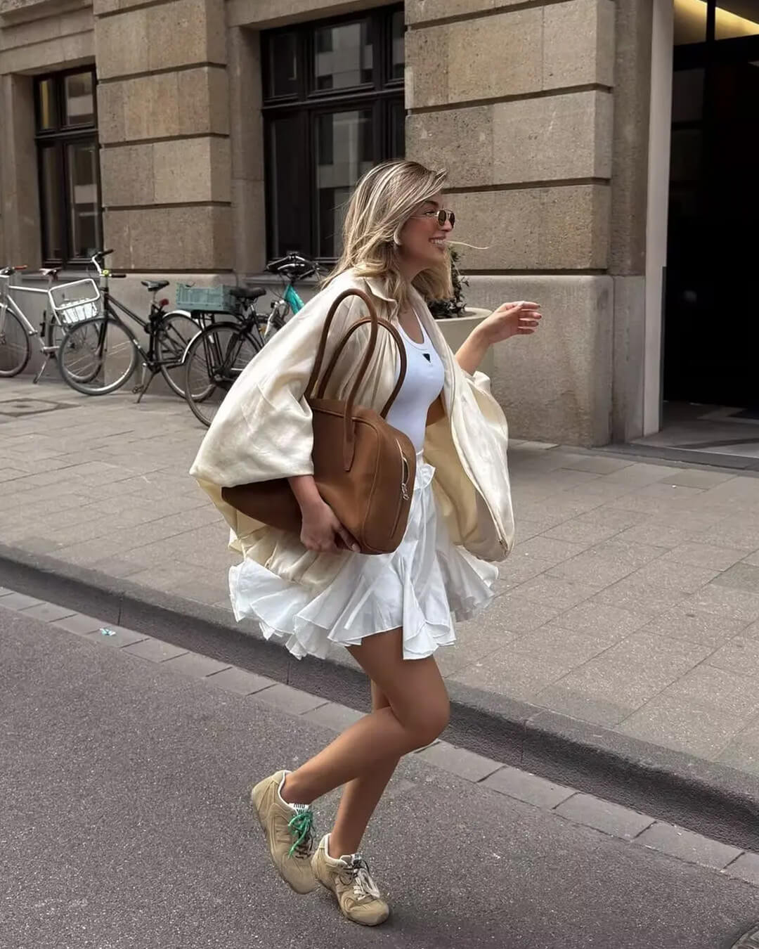 Giacca plissettata con zip Ritchel