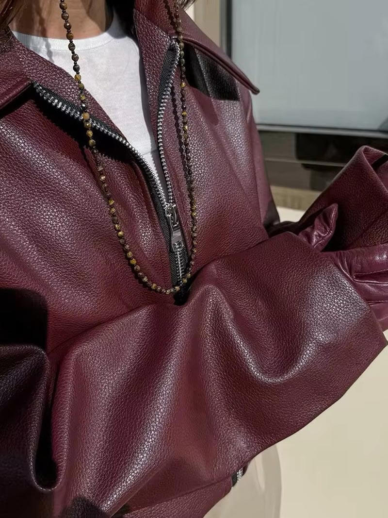 Giacca in pelle Romy