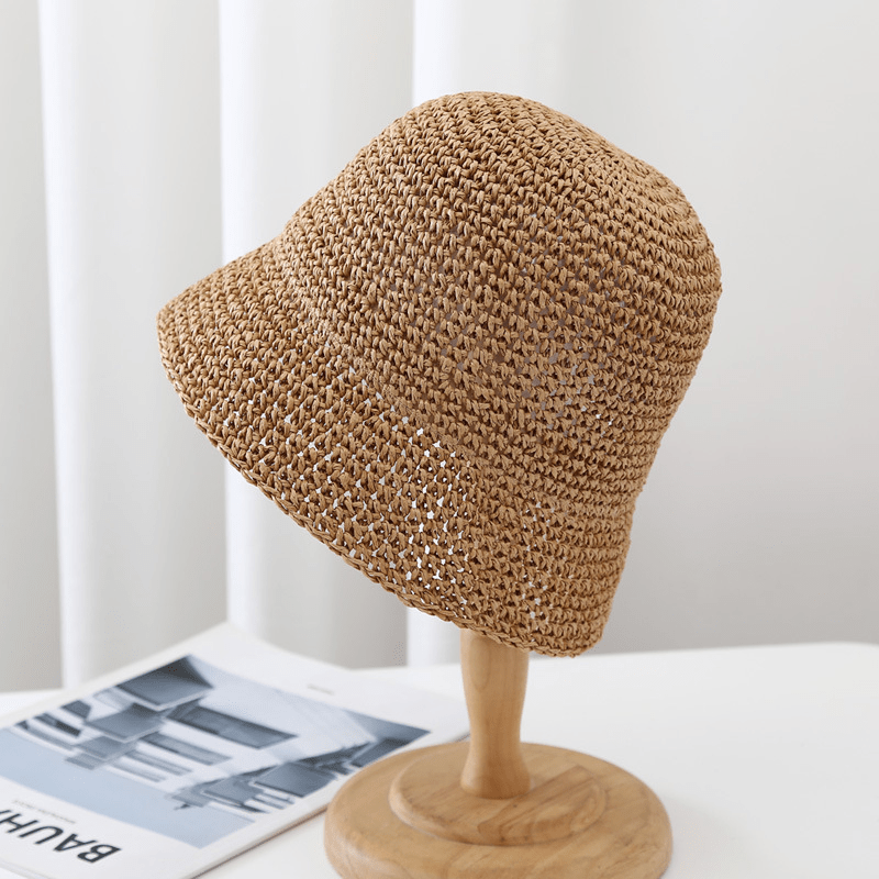 Cappello a secchiello intrecciato Roos
