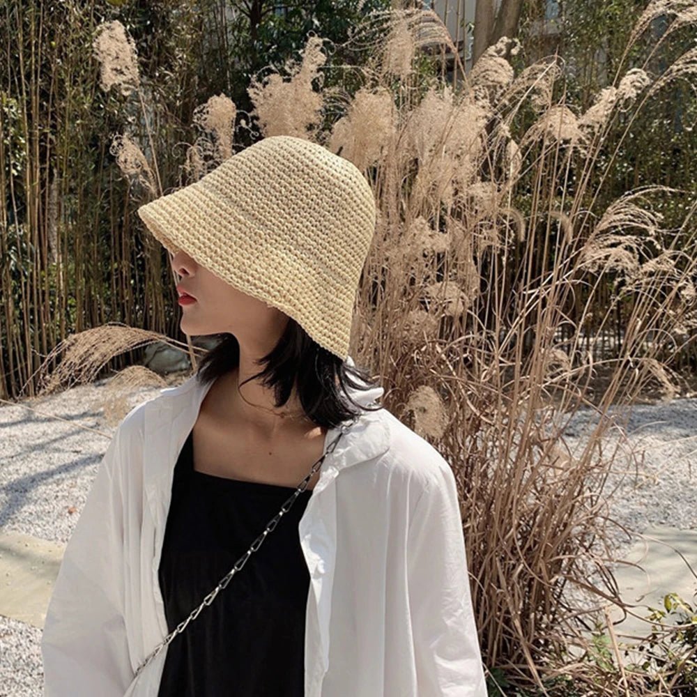 Cappello a secchiello intrecciato Roos