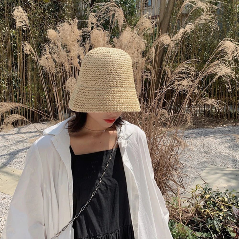 Cappello a secchiello intrecciato Roos