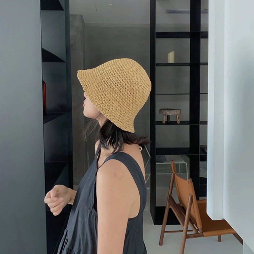 Cappello a secchiello intrecciato Roos