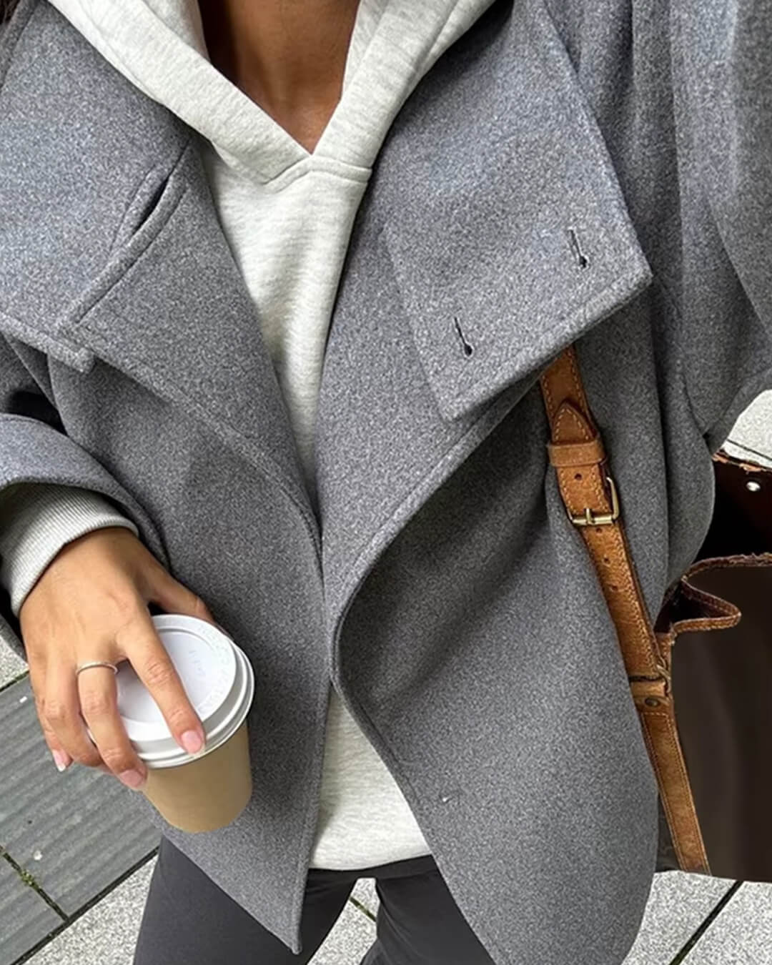 Giacca elegante con collo alla coreana Rosalia