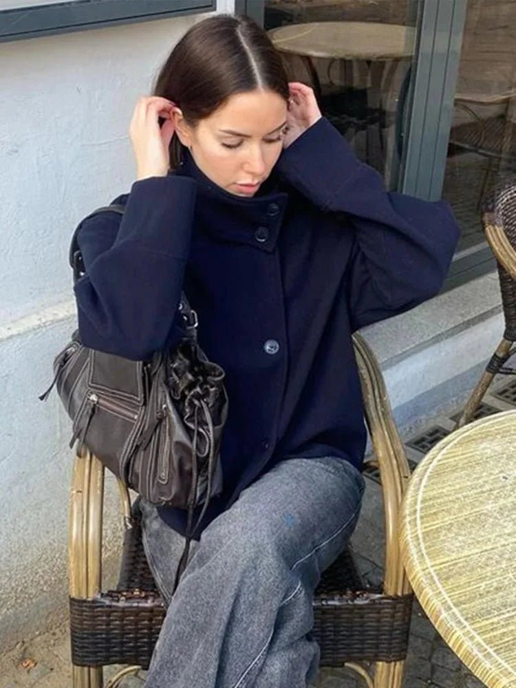 Giacca elegante con collo alla coreana Rosalia