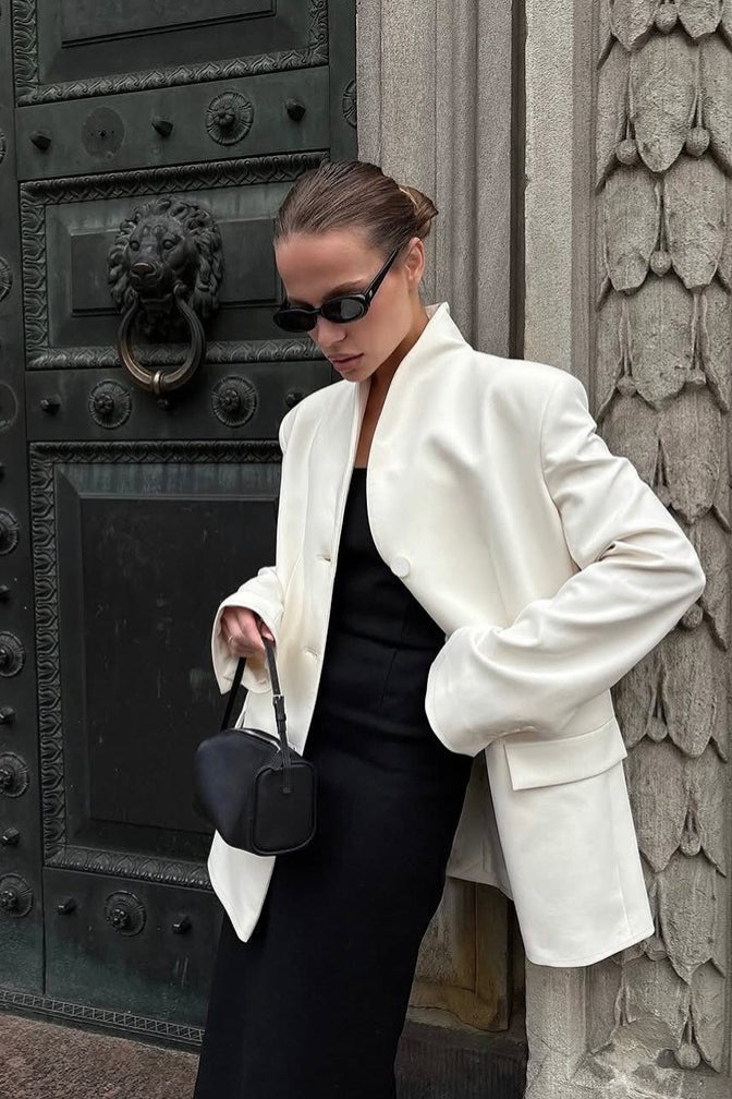 Blazer con collo rialzato Roxie