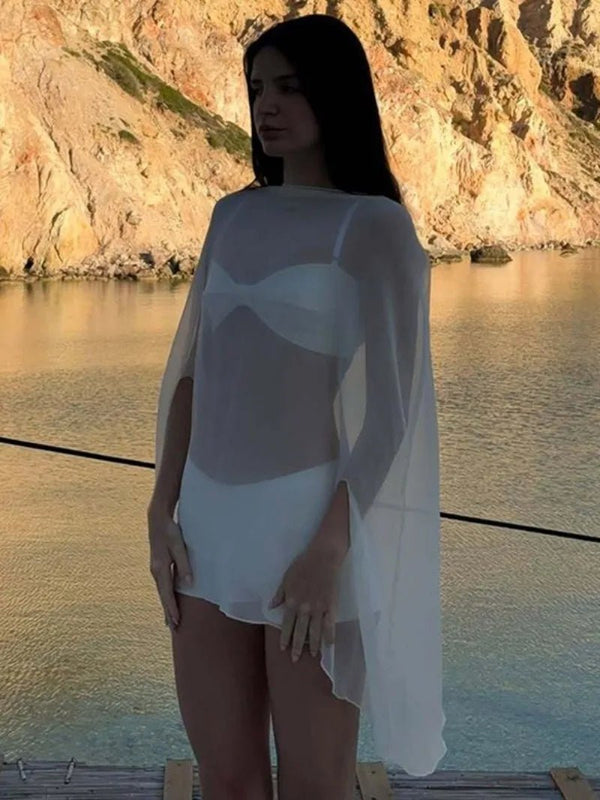 Copricostume con blusa morbida Samantha